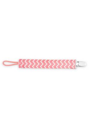 Picture of Dr. Brown's Pacifier Clip, Pink Chevron