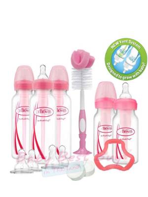 Picture of Dr. Brown's PP Options+ Narrow Bottle PINK Gift Set