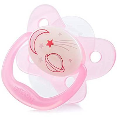 Picture of Dr. Brown's PreVent BUTTERFLY SHIELD Pacifier - Stage 3 * 12+M - Pink, 1-Pack