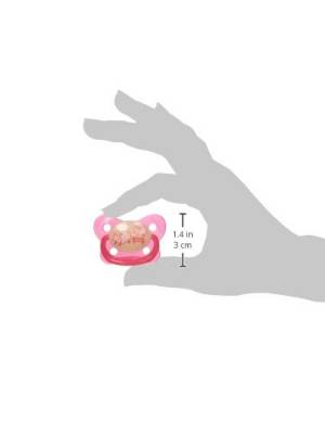 Picture of Dr. Brown's PreVent Glow in the Dark Butterfly Pacifier, Stage 1 Pink, 1-Pack