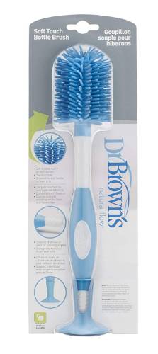 Picture of Dr. Brown's Soft Touch Bottle Brush (Non-Metal, No Sponge) - Blue