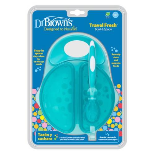 Picture of Dr. Brown's Travel Fresh Bowl and Spoon, 1-pack