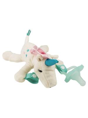 Picture of Dr. Brown's Unicorn Lovey w/ Aqua One-Piece Pacifier