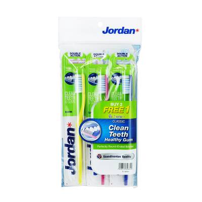 Picture of Jordan Classic T14 3 Pack with Case Double Action Toothbrush