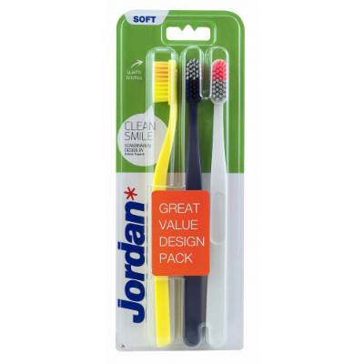 Picture of Jordan Smile 3 Pack Soft/Medium Toothbrush