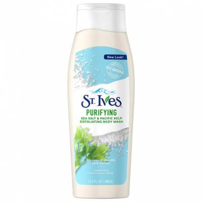 Picture of St. Ives Purifying Sea Salt & Pacific Kelp Exfoliating Body Wash - 400ml