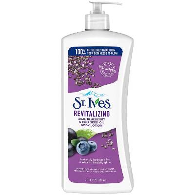 Picture of St. Ives Revitalizing Acai, Blueberry & Chia Seed Oil Body Lotion, 621ml