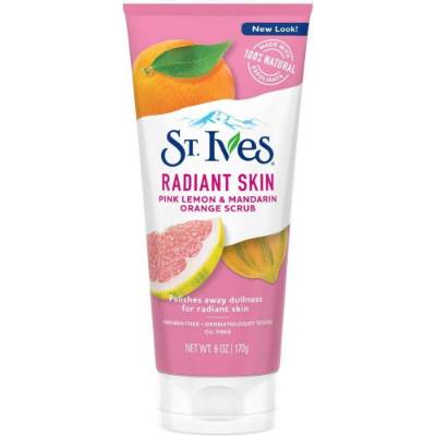 Picture of St. Ives Even and Bright Pink Lemon and Mandarin Orange Scrub 6 Fluid