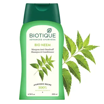 Picture of Biotique Bio Neem Margosa Anti Dandruff Shampoo & Conditioner, 180ml