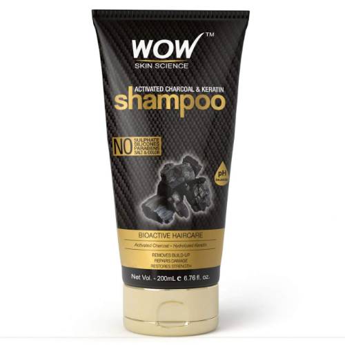 Picture of Wow Skin Science Activated Charcoal & Keratin Shampoo 200ml