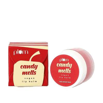 Picture of Plum Candy Melts Vegan Lip Balm- Red Velvet Love